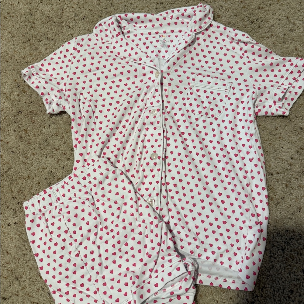 Roller Rabbit Pink Hearts Pajama Set